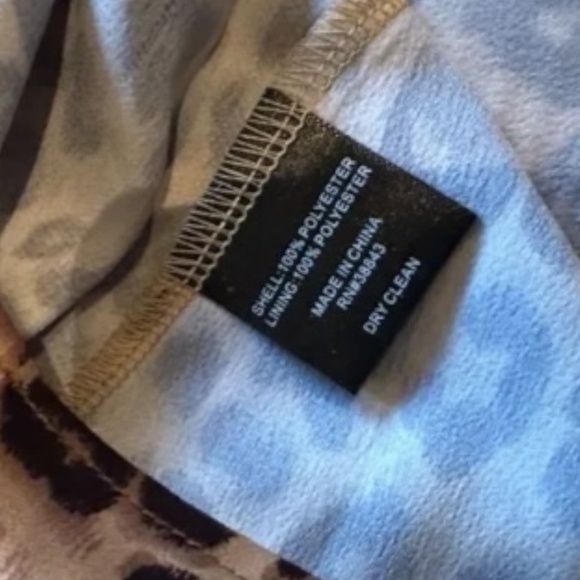 SAM EDELMAN SMOCKED WAIST A-LINE DRESS IN LEOPARD - Picture 5 of 7